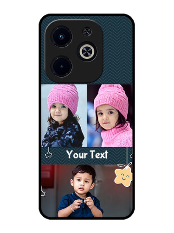 Custom Infinix Hot 40I Custom Metal Phone CaseHanging Stars Design