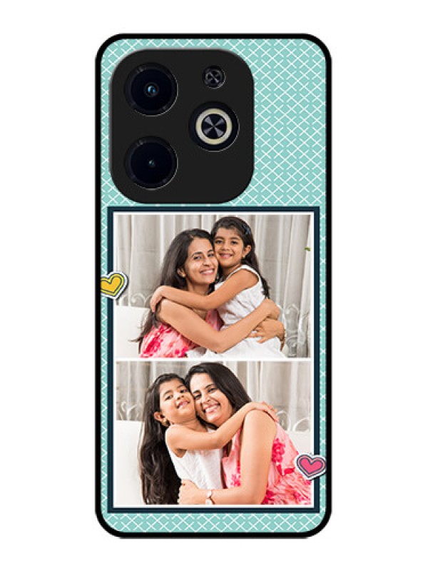 Custom Infinix Hot 40I Custom Metal Phone Case2 Image Holder With Pattern Design