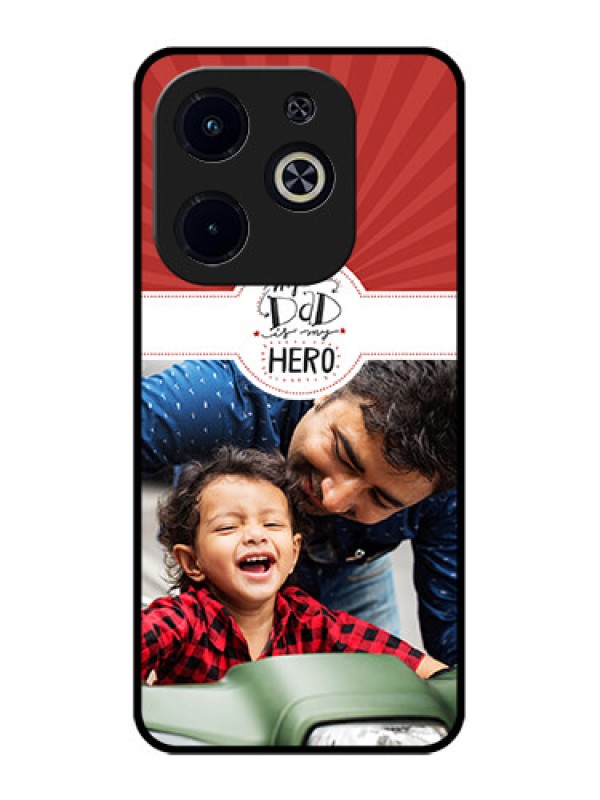 Custom Infinix Hot 40I Custom Metal Phone CaseMy Dad Hero Design