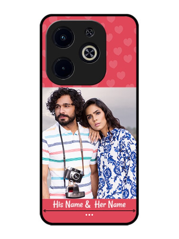 Custom Infinix Hot 40I Custom Metal Phone CaseSimple Love Design