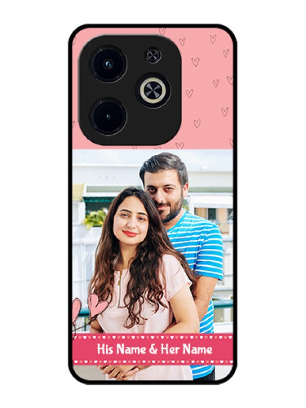 Custom Infinix Hot 40I Custom Metal Phone CaseLove Design Peach Color