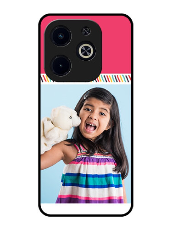 Custom Infinix Hot 40I Custom Metal Phone CaseLine Art Design