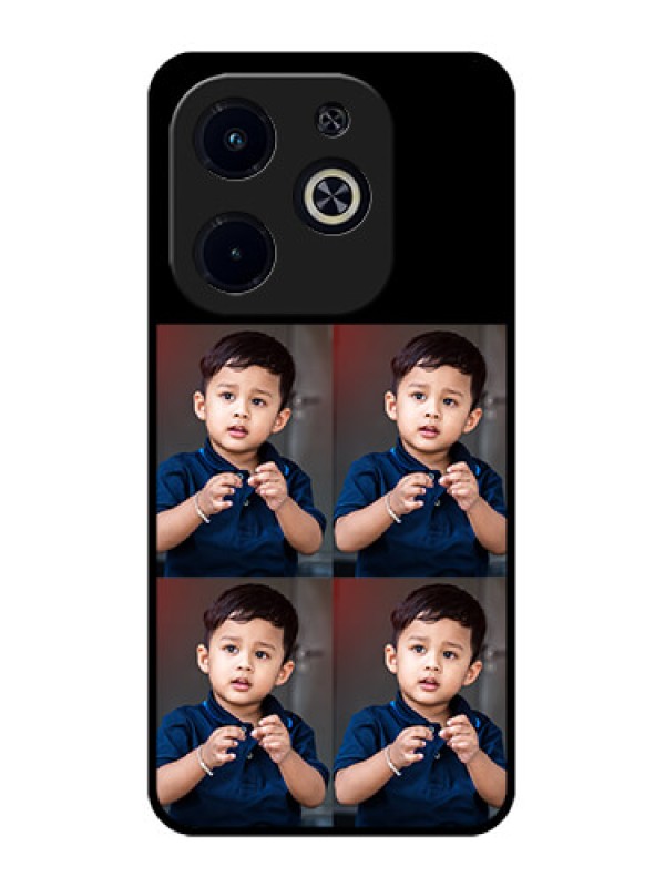 Custom Infinix Hot 40I Custom Metal Phone Case4 Image Holder Design