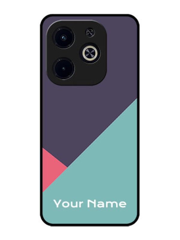 Custom Infinix Hot 40I Custom Metal Phone CaseTri Color Abstract Design