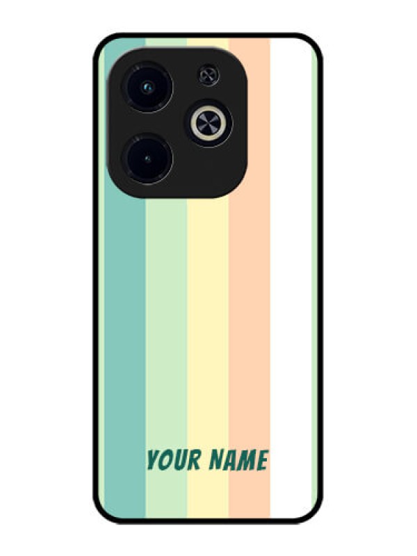 Custom Infinix Hot 40I Custom Metal Phone CaseMulti - Colour Stripes Design