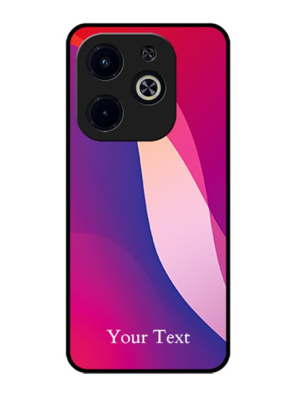 Custom Infinix Hot 40I Custom Metal Phone CaseDigital Abstract Overlap Design