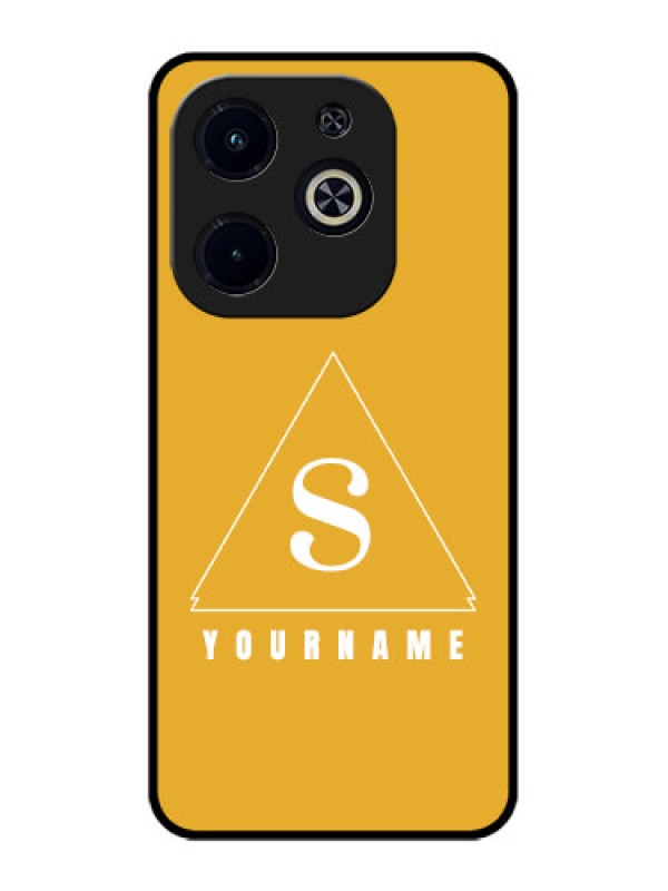 Custom Infinix Hot 40I Custom Metal Phone CaseSimple Triangle Design