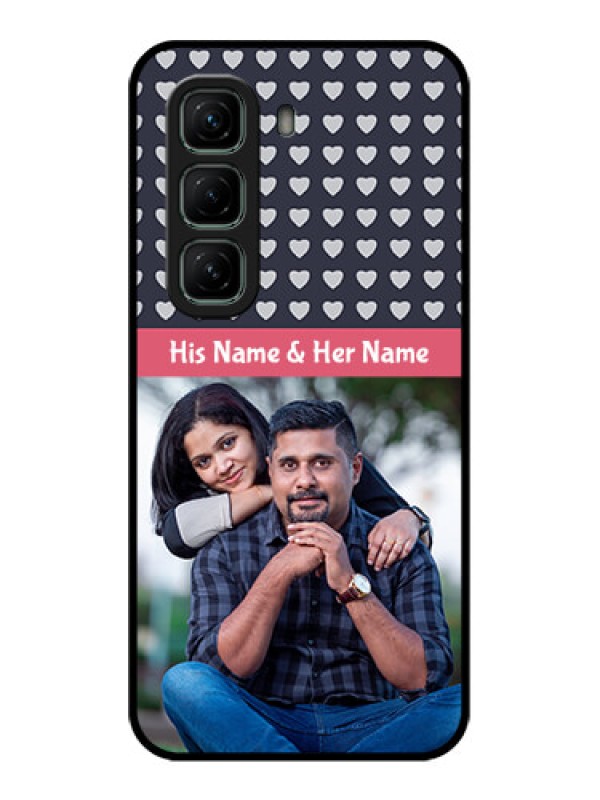 Custom Infinix Hot 50 5G Custom Metal Phone CaseLove Symbols Design