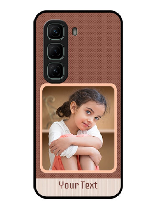 Custom Infinix Hot 50 5G Custom Metal Phone CaseSimple Pic Upload Design