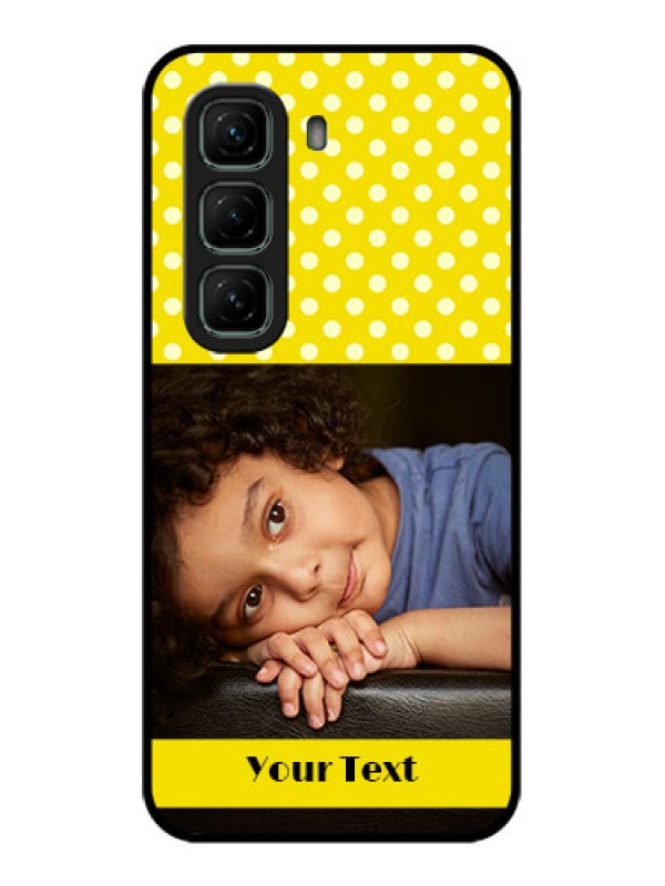 Custom Infinix Hot 50 5G Custom Metal Phone CaseBright Yellow Case Design