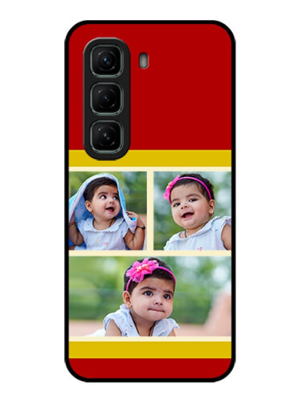 Custom Infinix Hot 50 5G Custom Metal Phone CaseMultiple Pic Upload Design