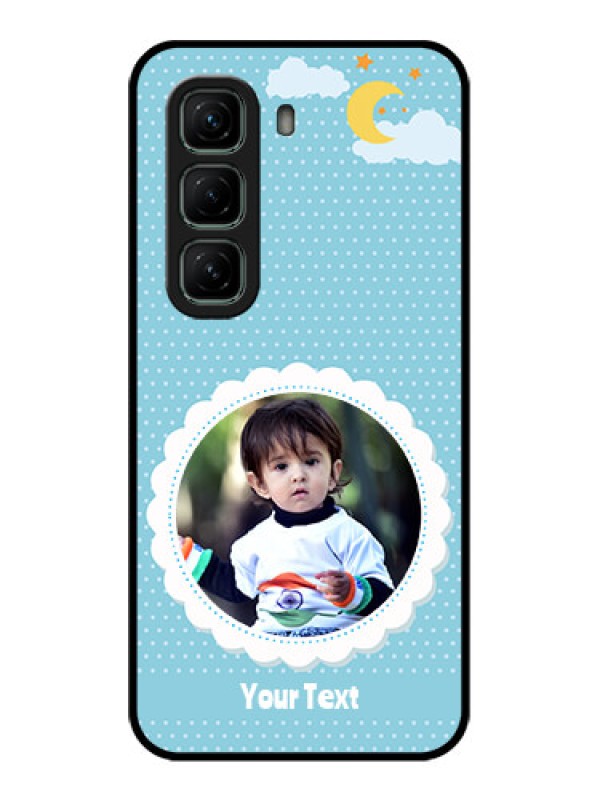 Custom Infinix Hot 50 5G Custom Metal Phone CaseViolet Pattern Design