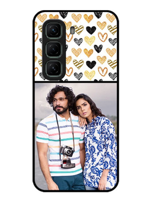 Custom Infinix Hot 50 5G Custom Metal Phone CaseLove Symbol Design