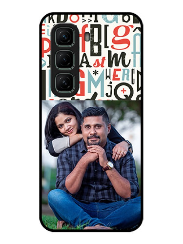 Custom Infinix Hot 50 5G Custom Metal Phone CaseAlphabet Design