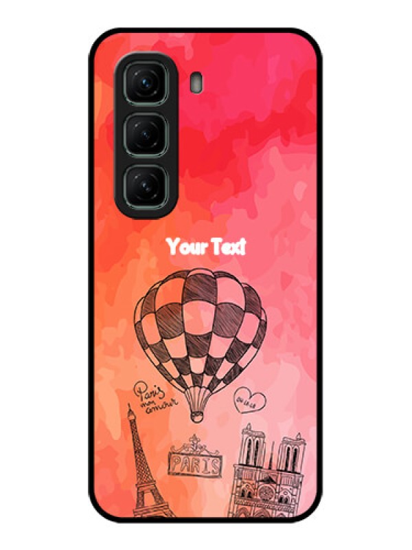 Custom Infinix Hot 50 5G Custom Metal Phone CaseParis Theme Design