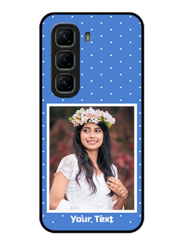 Custom Infinix Hot 50 5G Custom Metal Phone CasePolka Dots Design