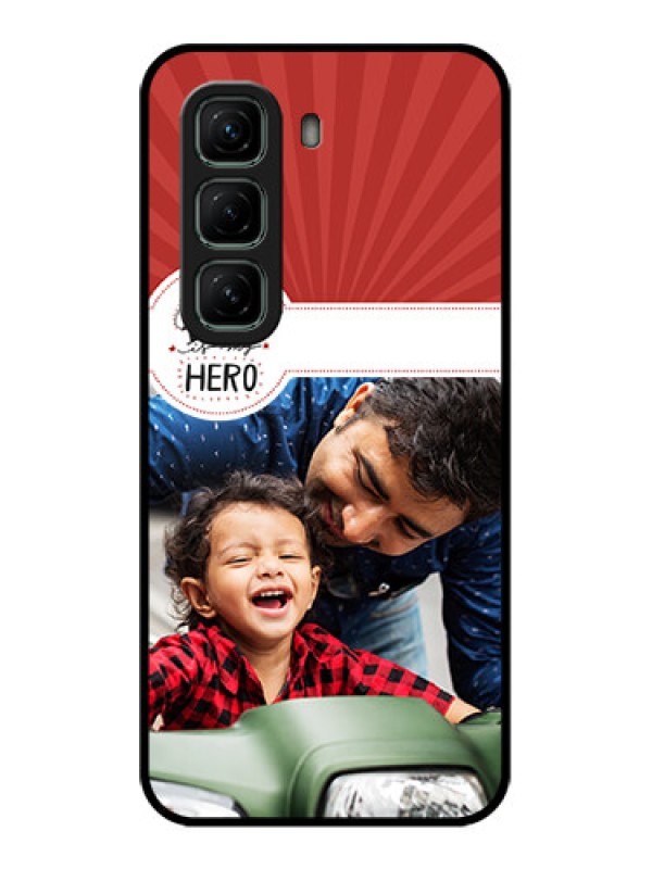 Custom Infinix Hot 50 5G Custom Metal Phone CaseMy Dad Hero Design