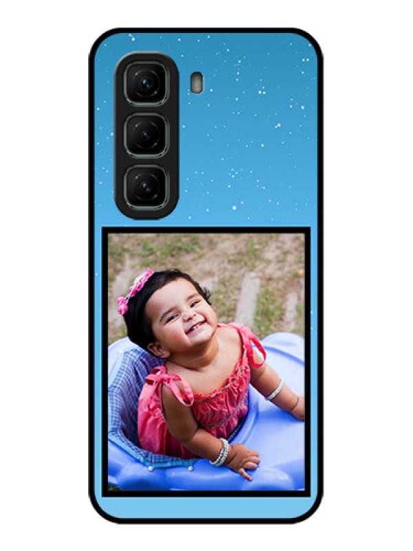 Custom Infinix Hot 50 5G Custom Metal Phone CaseWave Pattern Colorful Design