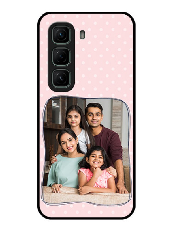 Custom Infinix Hot 50 5G Custom Metal Phone CaseFamily With Dots Design