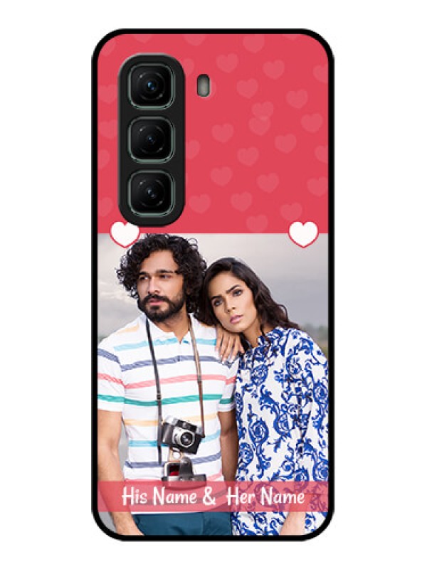 Custom Infinix Hot 50 5G Custom Metal Phone CaseSimple Love Design