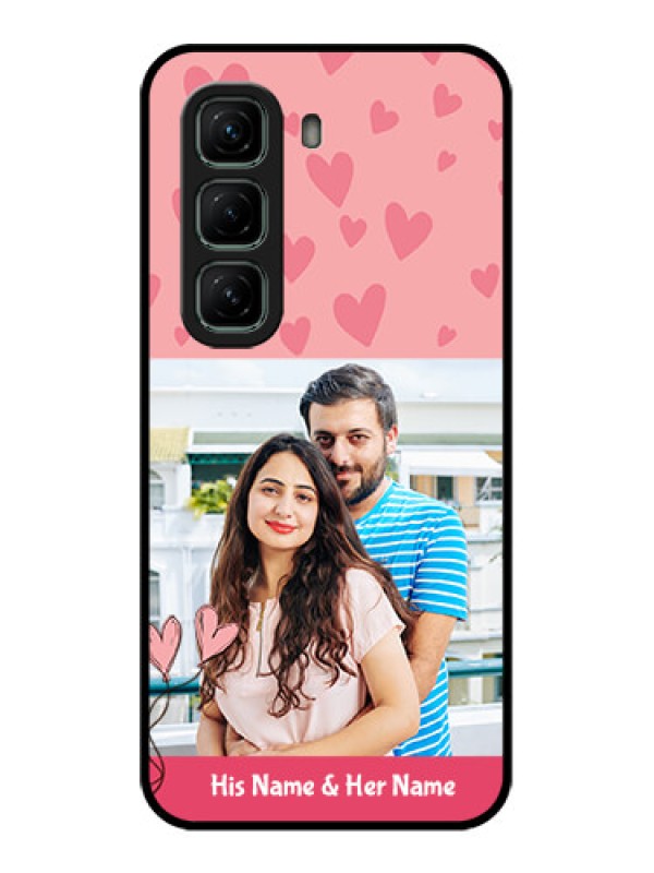 Custom Infinix Hot 50 5G Custom Metal Phone CaseLove Design Peach Color