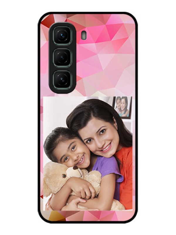 Custom Infinix Hot 50 5G Custom Metal Phone CaseAbstract Triangle Design