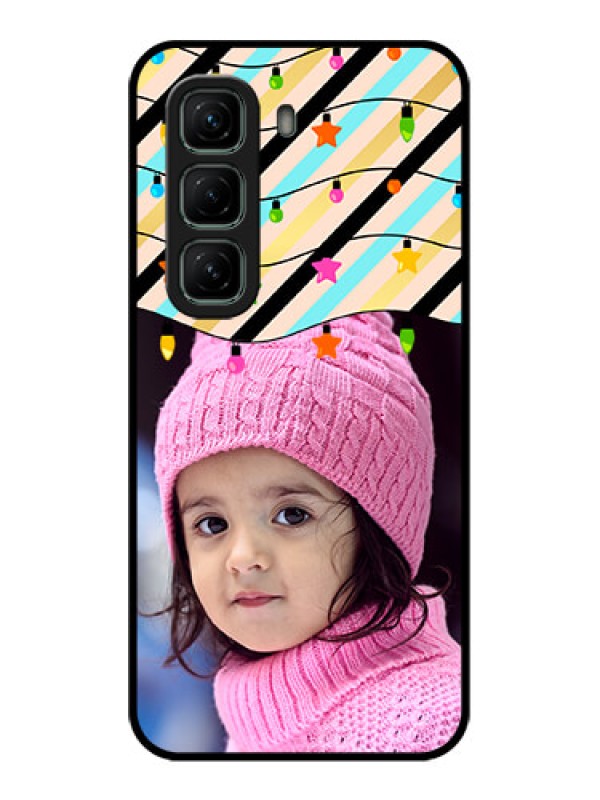 Custom Infinix Hot 50 5G Custom Metal Phone CaseLights Hanging Design