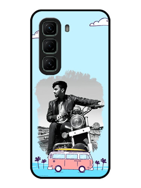 Custom Infinix Hot 50 5G Custom Metal Phone CaseTravel and Adventure Design