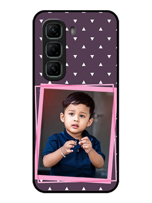 Custom Infinix Hot 50 5G Custom Metal Phone CaseTriangle Pattern Dotted Design