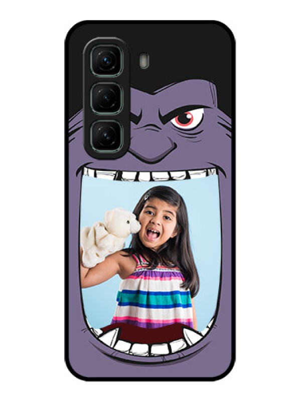 Custom Infinix Hot 50 5G Custom Metal Phone CaseAngry Monster Design