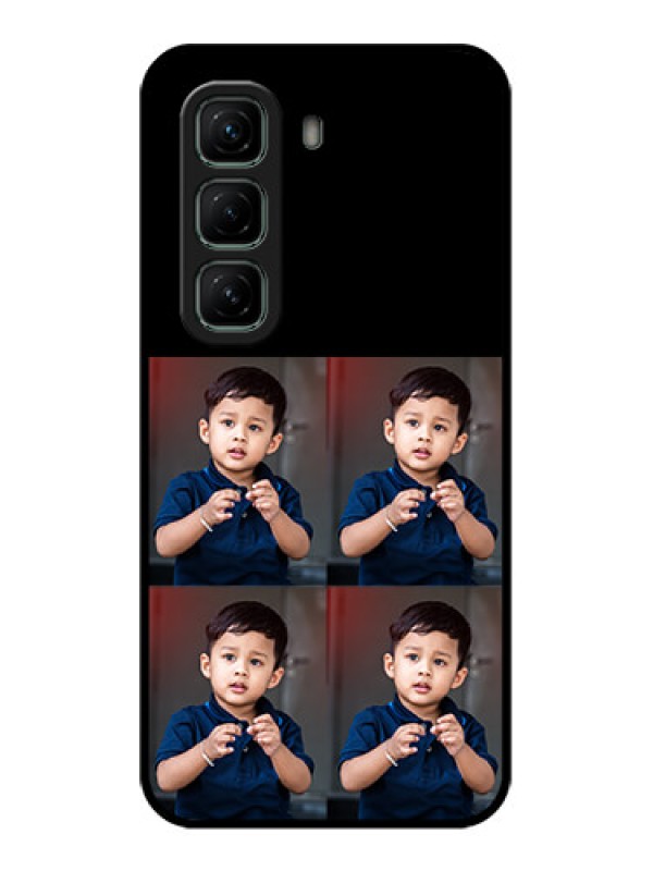 Custom Infinix Hot 50 5G Custom Metal Phone Case4 Image Holder Design