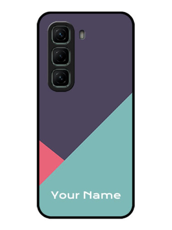 Custom Infinix Hot 50 5G Custom Metal Phone CaseTri Color Abstract Design