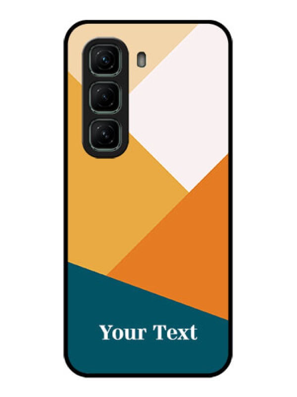 Custom Infinix Hot 50 5G Custom Metal Phone CaseStacked Multi - Colour Design