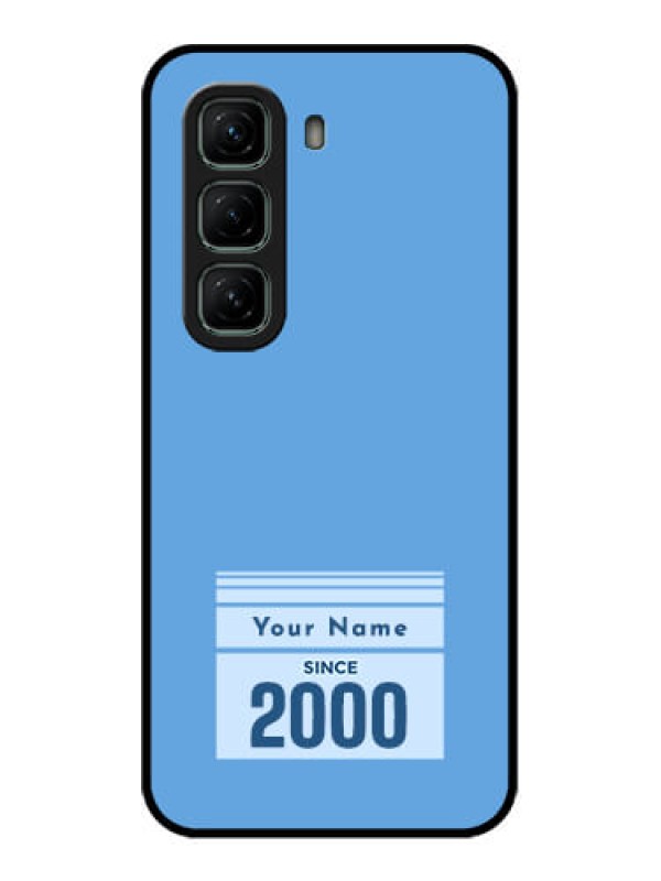 Custom Infinix Hot 50 5G Custom Metal Phone CaseCustom Year Of Birth Design