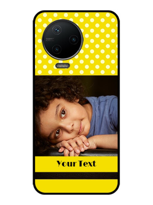 Custom Infinix Note 12 Pro Custom Metal Phone CaseBright Yellow Case Design