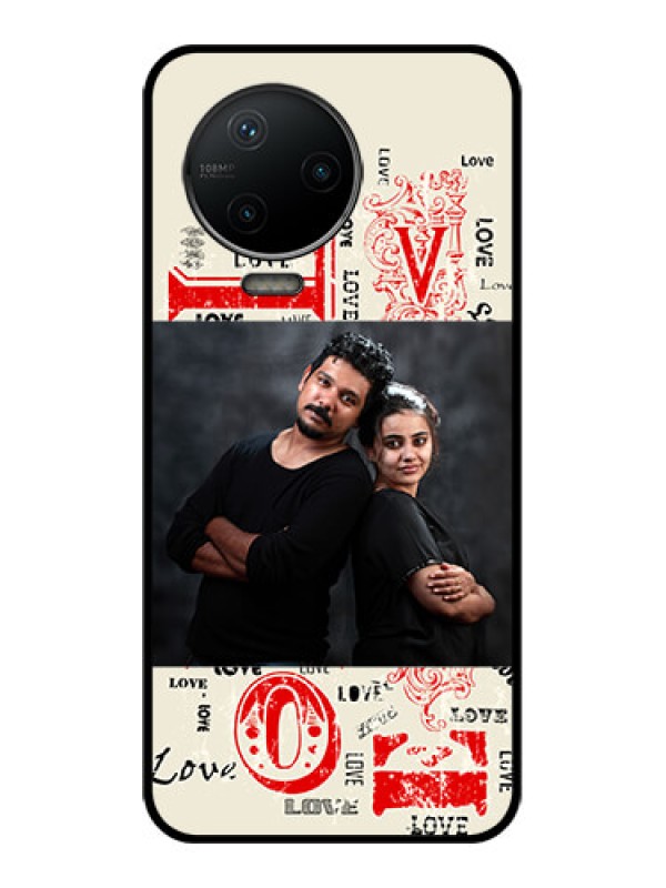 Custom Infinix Note 12 Pro Custom Metal Phone CaseTrendy Love Design Case