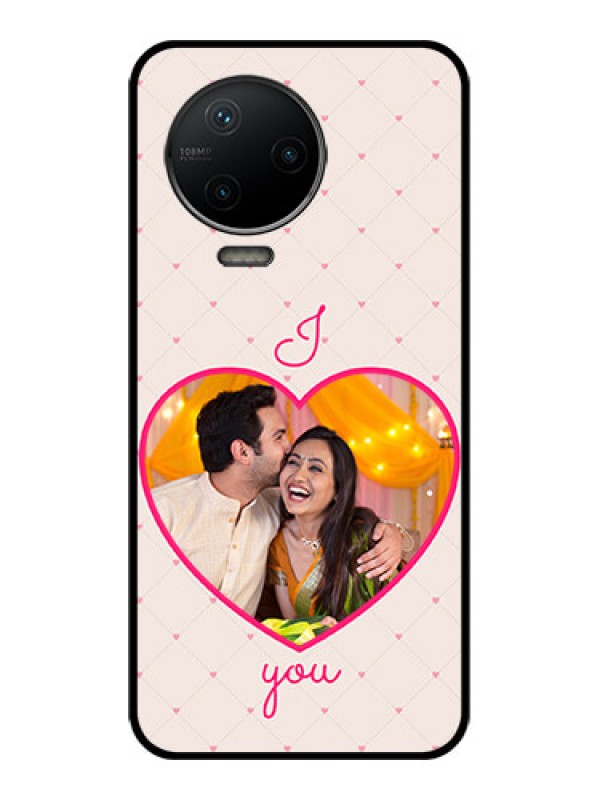 Custom Infinix Note 12 Pro Custom Metal Phone CaseHeart Shape Design