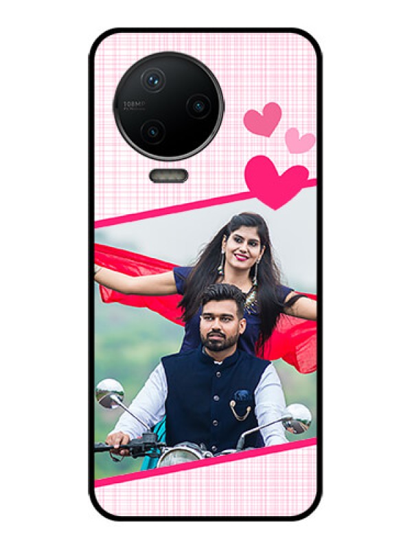 Custom Infinix Note 12 Pro Custom Metal Phone CaseLove Shape Heart Design