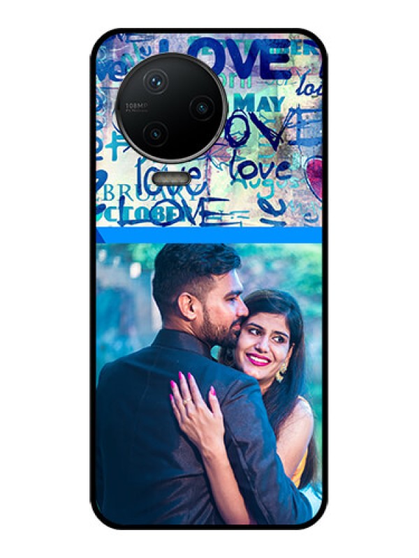 Custom Infinix Note 12 Pro Custom Metal Phone CaseColorful Love Design