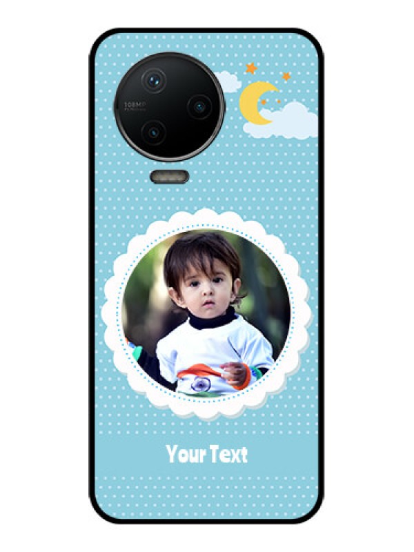 Custom Infinix Note 12 Pro Custom Metal Phone CaseViolet Pattern Design