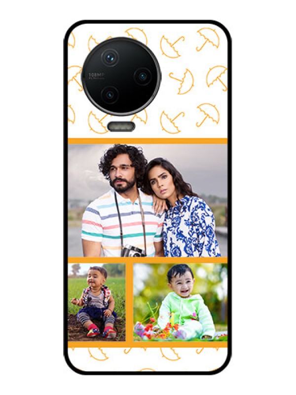 Custom Infinix Note 12 Pro Custom Metal Phone CaseYellow Pattern Design