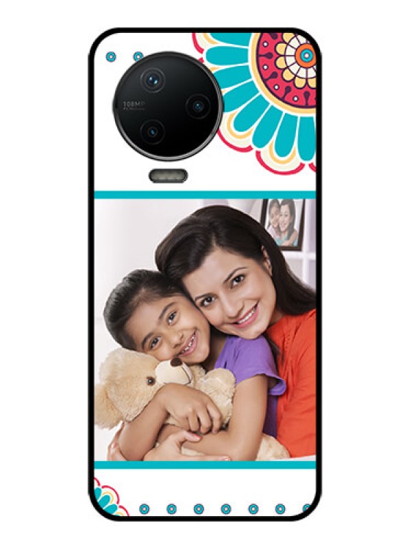 Custom Infinix Note 12 Pro Custom Metal Phone CaseFlower Design