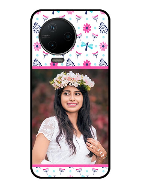 Custom Infinix Note 12 Pro Custom Metal Phone CaseColorful Flower Design