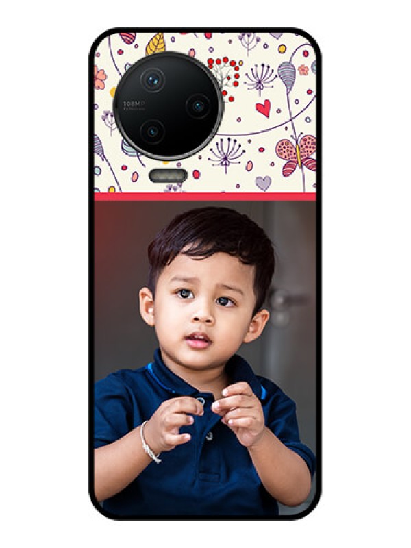 Custom Infinix Note 12 Pro Custom Metal Phone CasePremium Floral Design