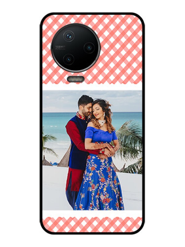 Custom Infinix Note 12 Pro Custom Metal Phone CasePink Pattern Design