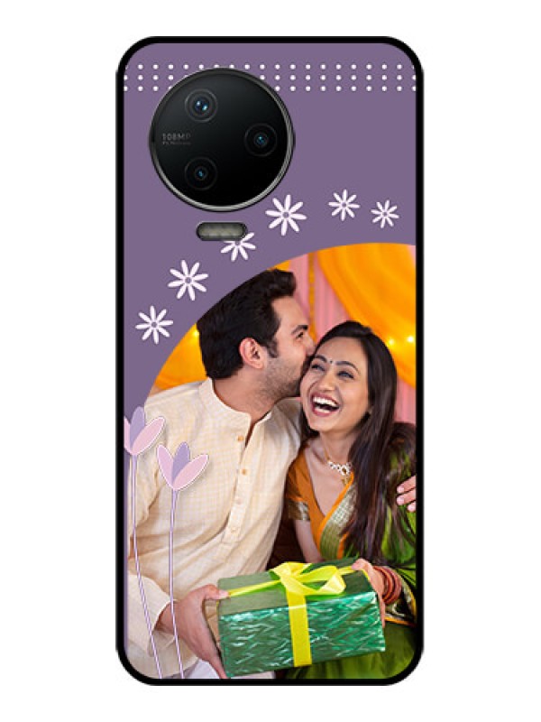 Custom Infinix Note 12 Pro Custom Metal Phone CaseLavender Flowers Design