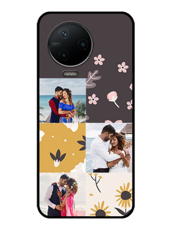 Custom Infinix Note 12 Pro Custom Metal Phone Case3 Images With Floral Design