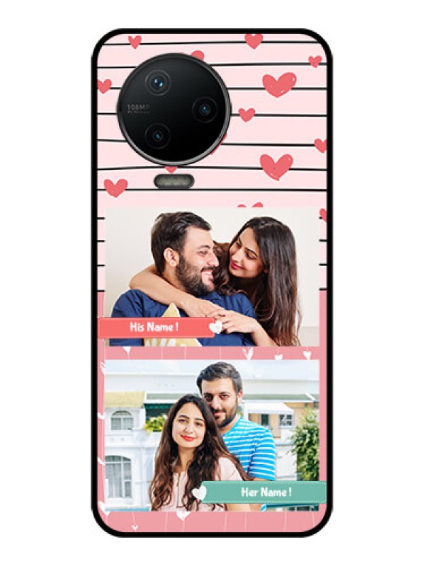 Custom Infinix Note 12 Pro Custom Metal Phone CasePhoto With Heart Design