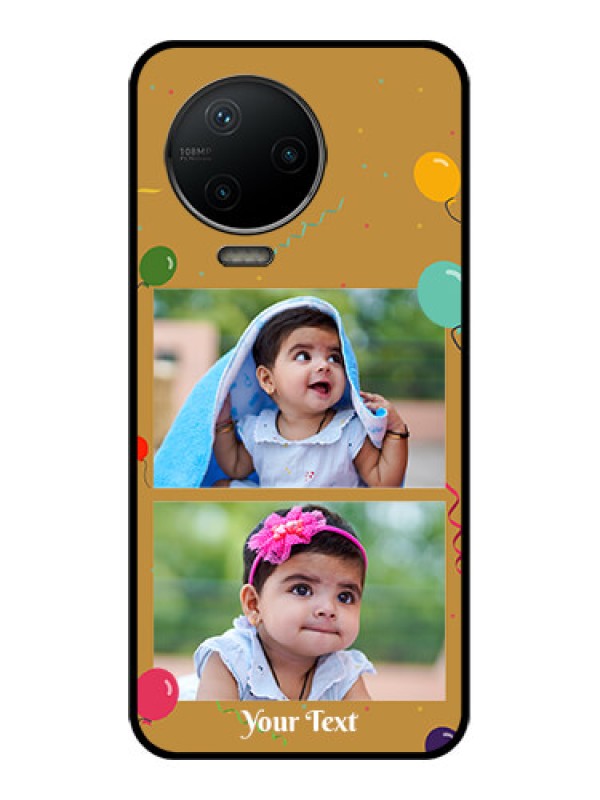 Custom Infinix Note 12 Pro Custom Metal Phone CaseImage Holder With Birthday Celebrations Design