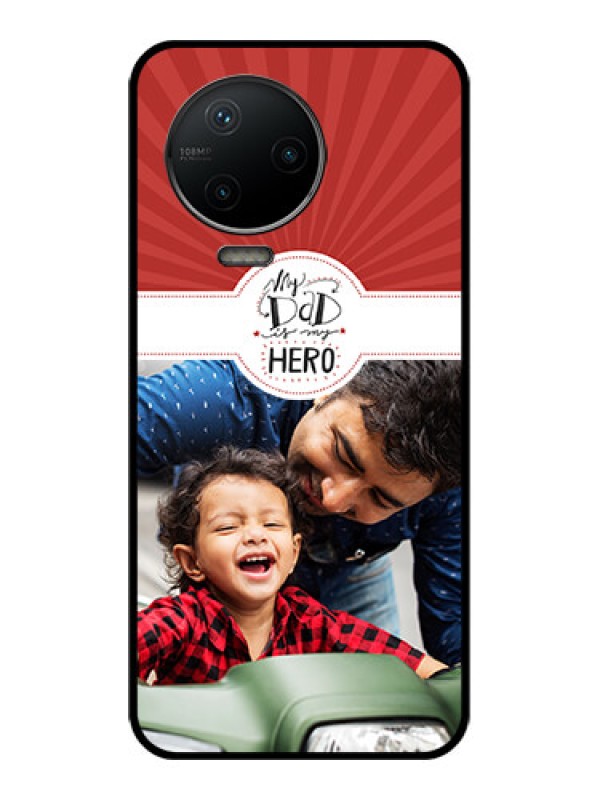 Custom Infinix Note 12 Pro Custom Metal Phone CaseMy Dad Hero Design